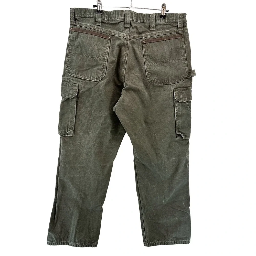 WRANGLER Riggs Workwear Men's Cargo Pants • 36 • green